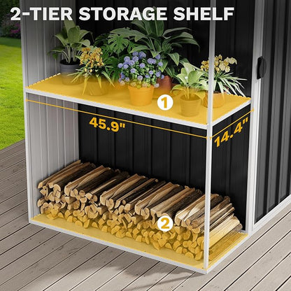 DWVO Outdoor Storage Shed 8x4FT - Image 4