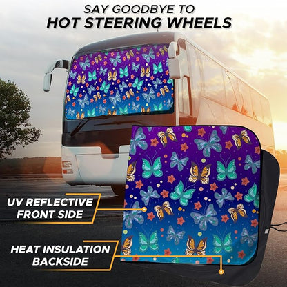 EcoNour Butterfly RV Windshield Sunshade | Windshield Cover Sunshade - Image 6