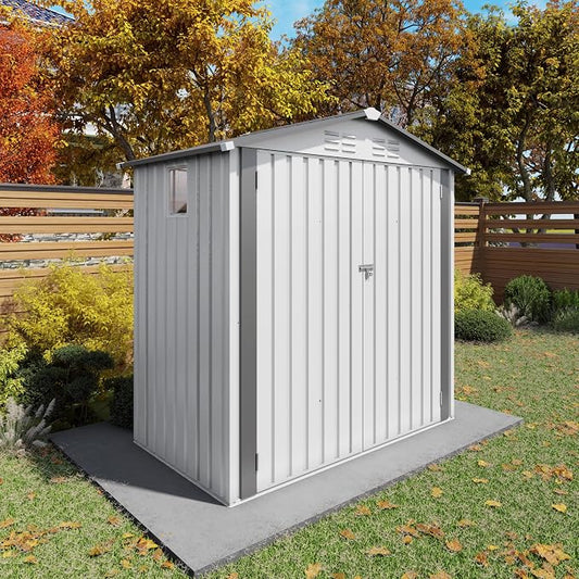 ARMSET 6x3.5 FT Metal Outdoor Storage Shed by ARMSET