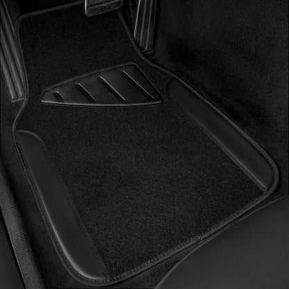 CAR PASS Waterproof Universal Fit Car Floor Mats, Faux Leather Car Carpet Mats - Image 8