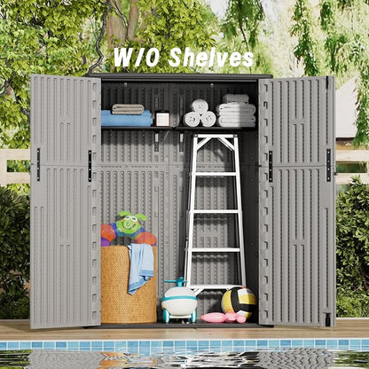 Plastic Outdoor Storage Cabinets, Vertical Sheds&Outdoor Storage - Image 6