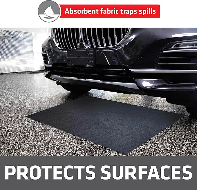 Drymate XL Oil Spill Mat, Premium Absorbent Oil Pad, Waterproof Backing - Image 3