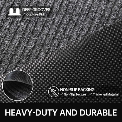 Front Door Mat, Commercial Entrance, Low Profile, Durable Rubber Backing - Image 3