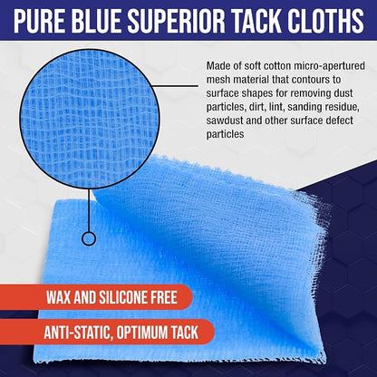 TCP Global - Pure Blue Superior Tack Cloths - Tack Rags - Automotive Car - Image 3