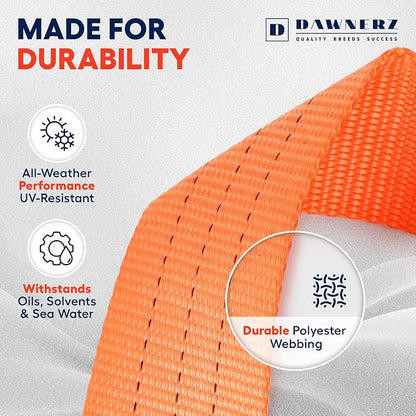 Heavy Duty Ratchet Straps 2" x 14' - 6600 Lb Breaking Strength Tie Down Straps - Image 5