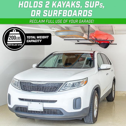 GoSports Kayak Rack for Garage Ceiling Mount - Image 2